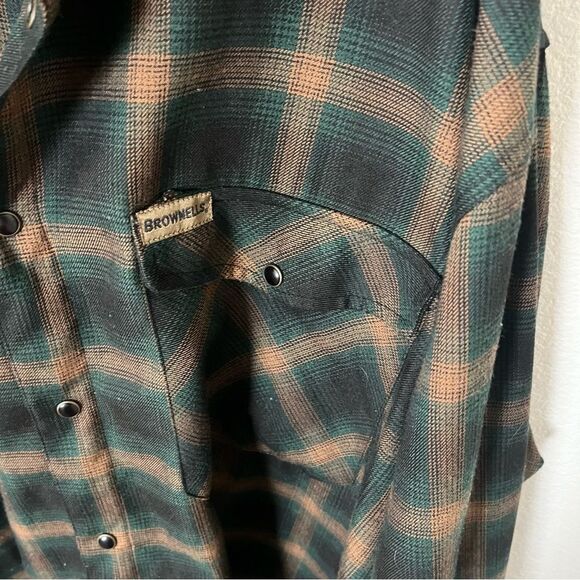 Dixxon Men's 5XL  Brownells Flannel Button-down Shirt - Picture 3 of 7